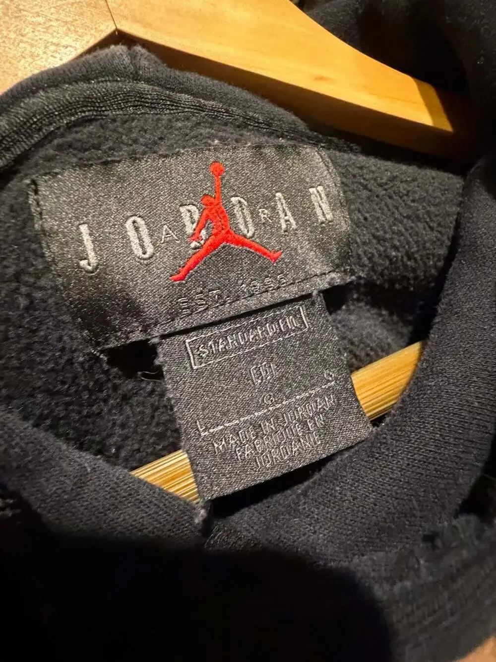 Jordan AJ3 Graphic Fleece Pullover Hoodie Black (DD5244-010) Men’s Large